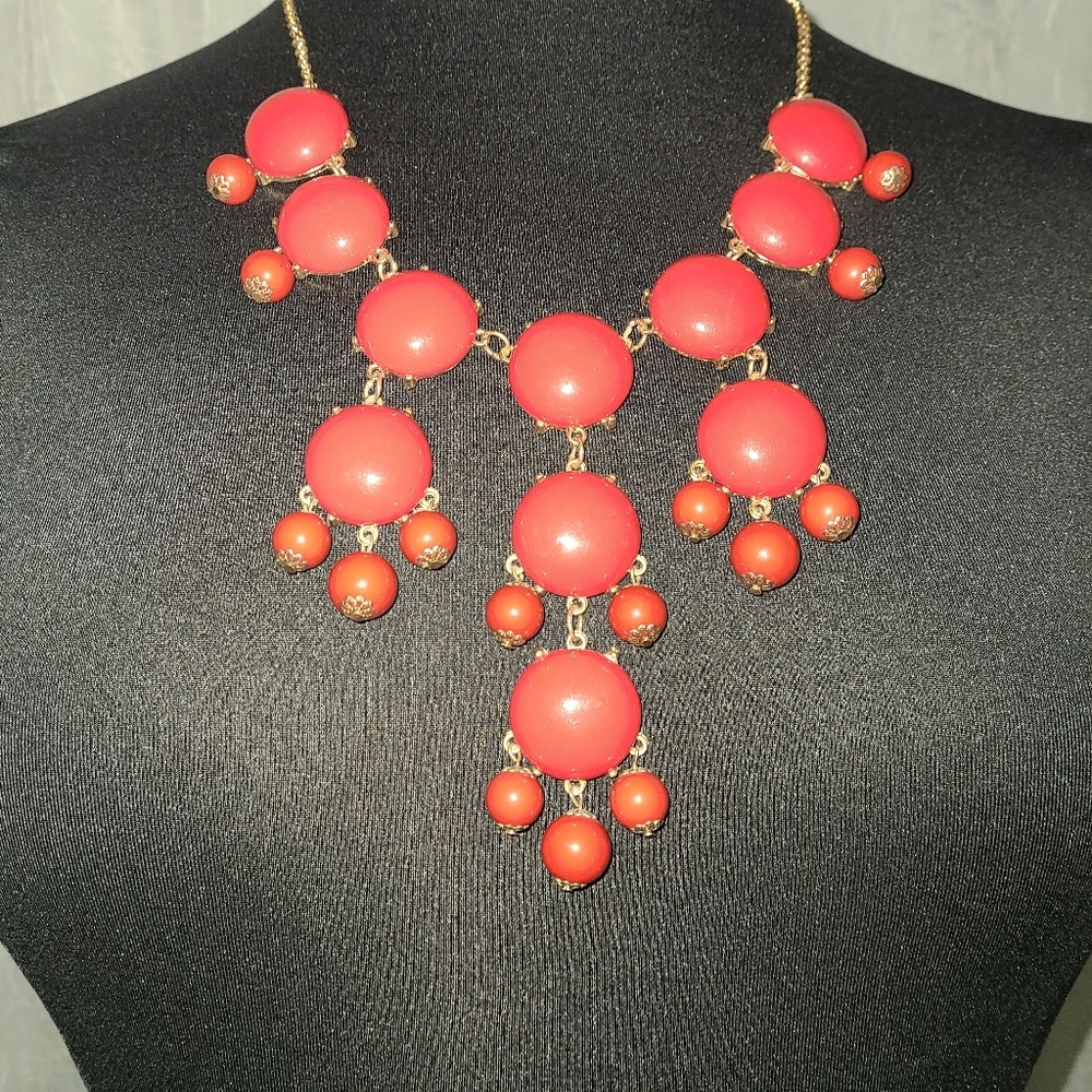 3 for $20 Sale! Red Bubble Necklace